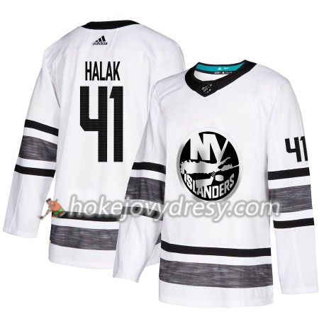 Pánské Hokejový Dres New York Islanders Jaroslav Halak 41 Bílá 2019 NHL All-Star Adidas Authentic